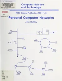 Personal Computer Networks