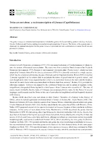 A Recircumscription of Linnaea (Caprifoliaceae)