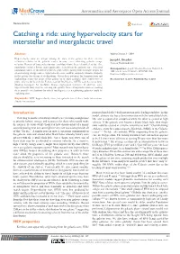 Catching a Ride: Using Hypervelocity Stars for Interstellar and Intergalactic Travel