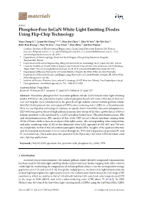 Phosphor-Free Ingan White Light Emitting Diodes Using Flip-Chip Technology