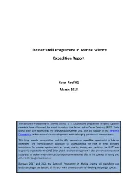 The BPMS Reef 1 Expedition 2018 Summary Report Copy