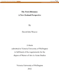 The Parsi Dilemma: a New Zealand Perspective