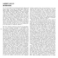 Henry Hills Interview in VLAK