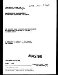 S.I. Engine Idle Control Improvement by Using Automobile Reversible Alternator