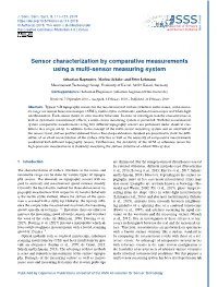 Sensor Characterization by Comparative Measurements Using a Multi-Sensor Measuring System