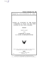 Union Calendar No. 407