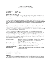 With Elbio Barilari Broadcast Schedule — Spring 2017