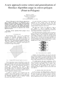And Generalization of Shoelace Algorithm Usage in Convex Polygon