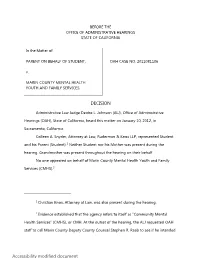 Case Number 2011081106 Modified Document for Accessibility