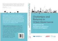 Challenges and Reforms in Urban Governance