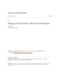 Inklings of Truth (2018), Edited by Paul Shrimpton Mike Foster Retired, Mafoster@Mtco.Com