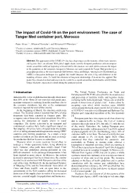 The Case of Tanger Med Container Port, Morocco