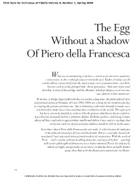 The Egg Without a Shadow of Piero Della Francesca