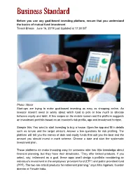 Before You Use Any Goal-Based Investing Platform, Ensure That You