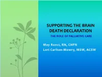 Brain Death Panel Slides