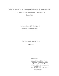 Real Analyticity of Hausdorff Dimension of Disconnected Julia