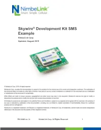 Skywire​®​ Development Kit SMS Example