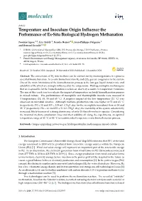 Temperature and Inoculum Origin Influence the Performance of Ex-Situ Biological Hydrogen Methanation