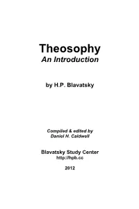 Theosophy an Introduction by HPB.Pdf