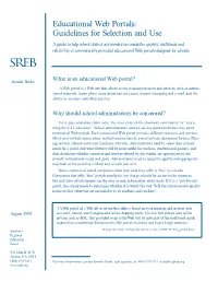 Educational Web Portals