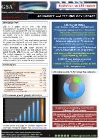 Evolution to LTE Report