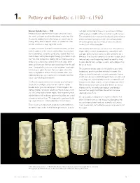 Pottery and Baskets: C.1100–C.1960