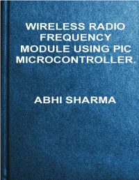 Wireless Radio Frequency Module Using PIC Microcontroller