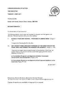 Agenda Supp 1 Frontsheet 03/05/2011, 11.30 : Second Despatch