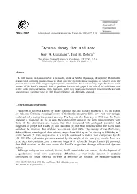 Dynamo Theory Then and Now