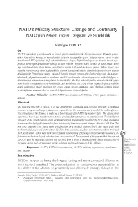 NATO's Military Structure: Change and Continuity