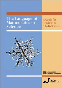 The Language of Mathematics in Science