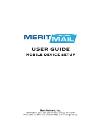 User Guide Mobile Device Setup