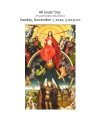 2020-11-01 Gregorian Chant, Preliminary
