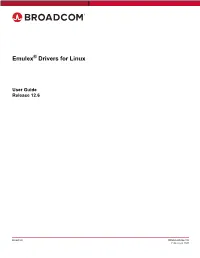 Emulex Drivers for Linux User Guide Table of Contents