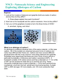 Exploring Allotropes of Carbon