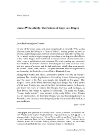 Games with Infinity: the Fictions of Jorge Luis Borges