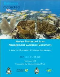 Marine Protected Areas Management Guidance Document