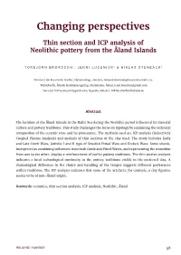 Changing Perspectives Thin Section and ICP Analysis of Neolithic