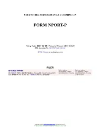 Ishares TRUST Form NPORT-P Filed 2021-06-28