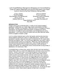 Larch Dwarf Mistletoe-Management Strategies and General Marking