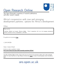Options for Africa's Development