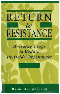 Resistance Errata for Return to Resistance by Raoul A