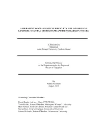Table of Contents
