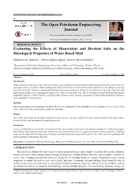 The Open Petroleum Engineering Journal