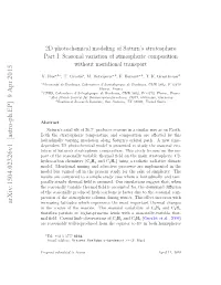2D Photochemical Modeling of Saturn's Stratosphere. Part I