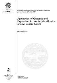Application of Genomic and Expression Arrays for Identification