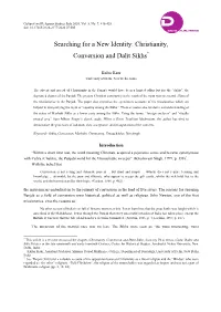 Christianity, Conversion and Dalit Sikhs*