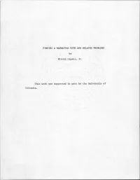 FINDING a MANHATTAN PATH and RELATED PROBLEMS by Witold