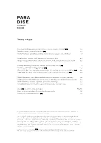 Lunch/Dinner Menu