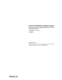 Oracle Fusion Middleware Application Adapter for J.D. Edwards Oneworld User's Guide for Oracle Weblogic Server, 12C Release 1 (12.1.3.0.0) E17058-07